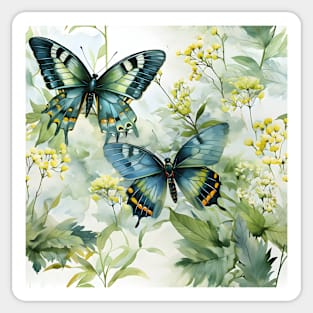 Butterflies Watercolor 12 - Pipervine Swallowtail Sticker